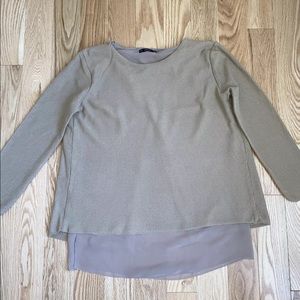 ZARA KNIT CARAMEL SWEATER SIZE LARGE/L. Pre-owned